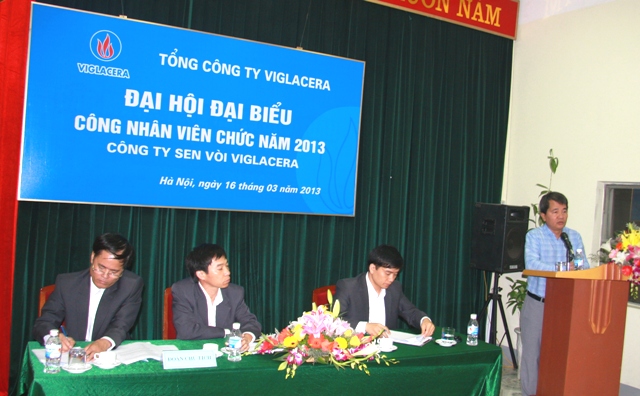 Đại hội đại biểu CNVC Công ty Sen vòi Viglacera năm 2013